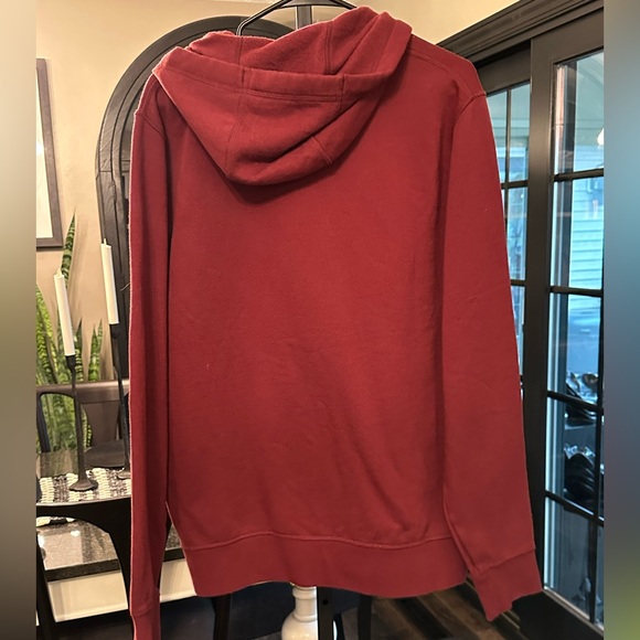 L.L. Bean NWT Burgundy Cozy Men’s Hoodie Jacket Full Zip - Picture 5 of 6